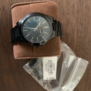 Black/ gold Michael kors watch